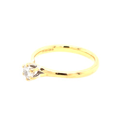 Pre Owned 18ct Diamond Solitaire Ring ZV533
